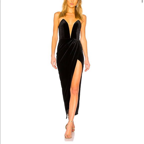 Michael Costello Dresses & Skirts - X Revolve Jacke black gown Michael Costello size S